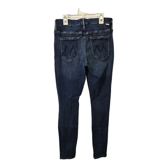 Mother The Looker High Waisted Skinny Jeans Women's Size 29 Teaming Up Wash Dark - Picture 2 of 8